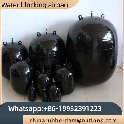 Water blocking rubber airbag high-pressure pipeline sealing airbag plugging water stop three-layer thickening closed water test inflatable airbag