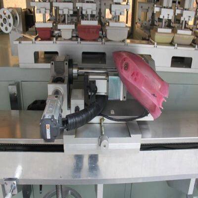 High Accuracy 8 Station Semi-Automatic New Type Tampography Pad Printer 8 Color Auto Rotation Fixture Special for Irons Printing photo-3