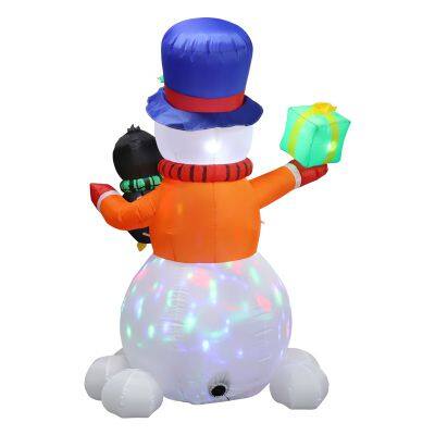 Inflatable Santa Claus With Snowman Inflatable – Perfect for Xmas Decor photo-3