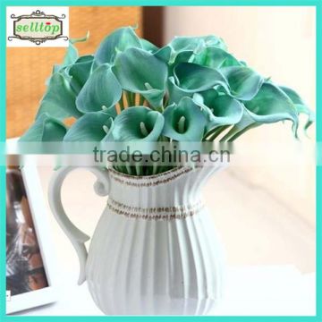 Hot sell 35cm mini pu real touch flowers calla lilies