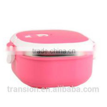 CCLB-S007(1) 1 layer Square lunch box with spoon inside of the lid, stainless steel lunch box with lock