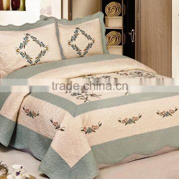 Hot Sale 3Pcs Embroidered Bedspread Set photo-2