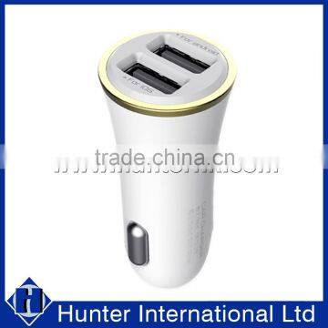 Wholesales Portable Dual USB Bullet Car Charger