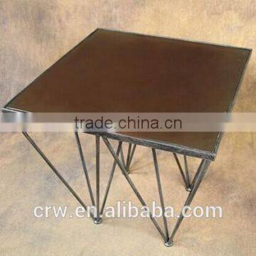 DT-4036 Vintage industrial dining table with durable metal legs