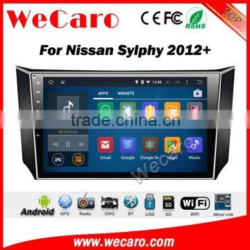 Wecaro WC-NS1013 10.2 inch android 4.4/5.1 car stereo audio for nissan sylphy car dvd player 2012 + Wifi 3G Radio RDS Navigation