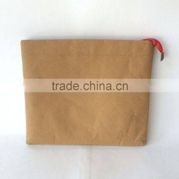 2016 Zipper File Envelope Tablet Computer Bag Kraft Paper Bag With Handle