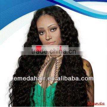 Natural Black Non Chemical 100 brazilian virgin hair full lace wigs