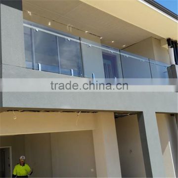 frameless glass balcony railing