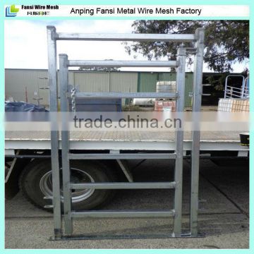 6 bar 40mm*40mm square rail 2.1*1.8m cattle yards gate panel