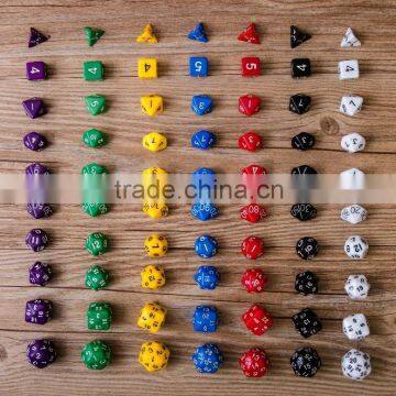 TRPG Run Ball Dice/[ten Capsules Seven Colors] Dungeons and Dragons Warcraft Game Dice/Dice Type Polyhedral Dice/children Gifts Quality Choice photo-5