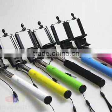 Quality Wired Bluetooth Monopod Smart Phone Selfie Monopod Stick