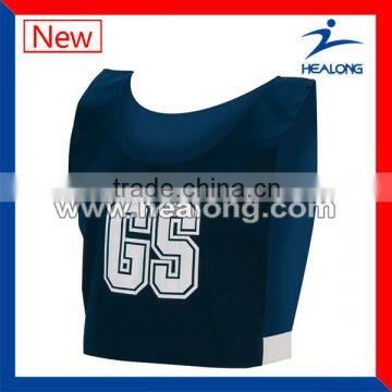 Custom sublimated Netball Bibs for top selling