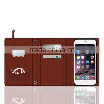 Newest Two Mobile Phones Leather Case photo-4