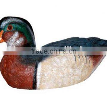 Hickory Manor House Seal Wood Duck Drake for Home Decor, 14-Inch, Gold