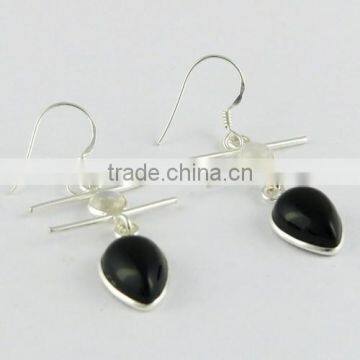 Beautiful Black Onyx 925 Sterling Silver Earring, Handmade Silver Jewelry, Silver Jewelry