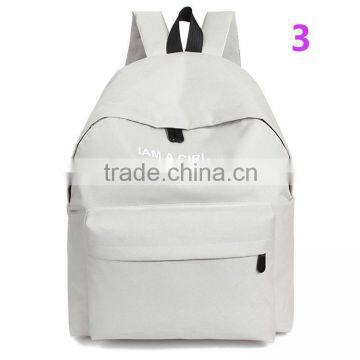 Unisex Boys Girls Canvas Backpack 2016 Fashion Rucksack School Shoulder Bag photo-4