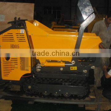 mini crawler self-loading dumper,load 500kgs,hydraulic transmission,1447mm ultrahigh dumping height