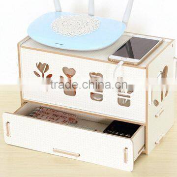 Home decor Desktop Organizer with Drawers Cardboard desk organizer