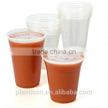 disposable plastic juice cup with lid