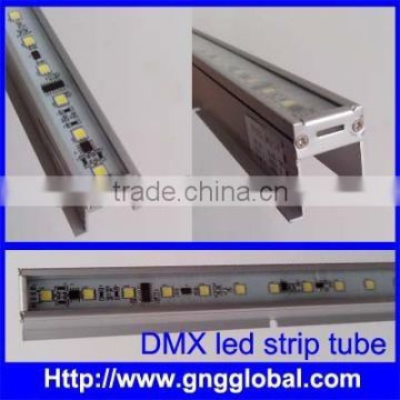 outdoor buiding facade running color DMX rigid led bar lights