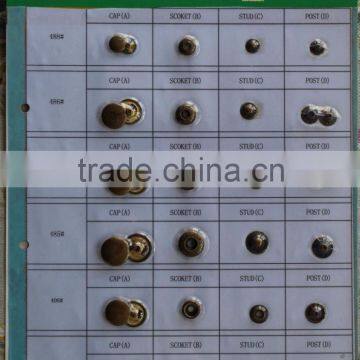 Genuine Leather Braided Cap Press Snap Fastener Button photo-5