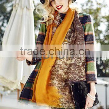 QD80379 Ladies Fashion Long Silk Neck Shawl Scarves