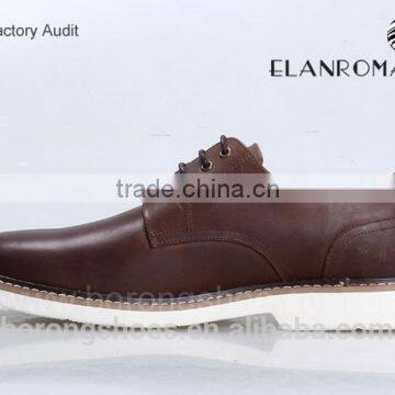 Fashion Flat Genuine Handmade Men Leather Shoes New European Business Casual Shoes Men photo-4