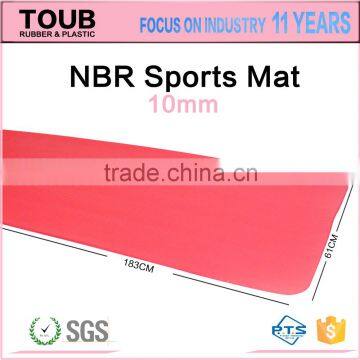 FACTORY OEM 10MM Anti-slip Eco Friendly Exercise Mats NBR Soft Washable Yoga Mat