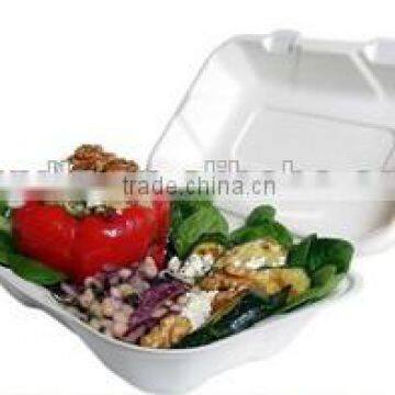 Eco-friendly 100% Biodegradable Microwavable Sugarcane Folding Box