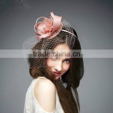 Mini pink fascinator hats