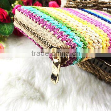 High Quality New Fashion Long Women Multicolor Cotton Frabric Wallet photo-3