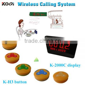 portable coffee shop waiter calling system