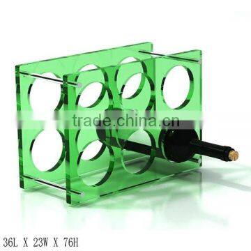 GH-RZ256 High Quality Rectangle Acrylic Wine Display Rack, Colorful Acrylic Display Rack photo-2
