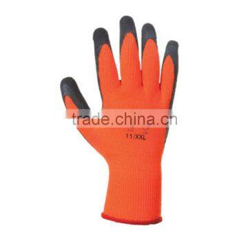 New coming gardening glove safety grip good quality latex palm coated cotton work glove GL2058