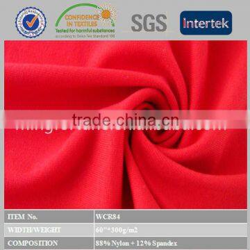 New Colorful 88 polyamiade 12 spandex plain dyed fabric