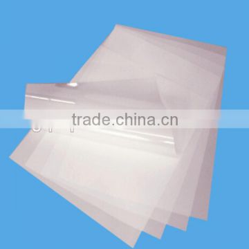 Polished finish pet transfer film for swimsuit fabric