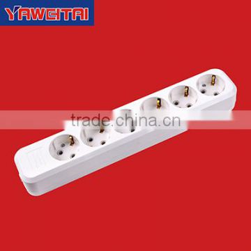 romania group extension socket 6 gang /ABS and Copper