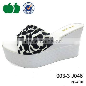 Summer Lady Fashion High Heel Wedge Slipper Shoes photo-2