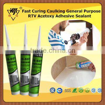 Fast Curing Caulking General Purpose RTV Acetoxy Adhesive Sealant