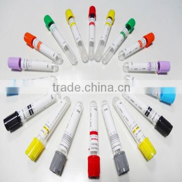 Yellow cap clot activator with gel plastic blood SST test tube