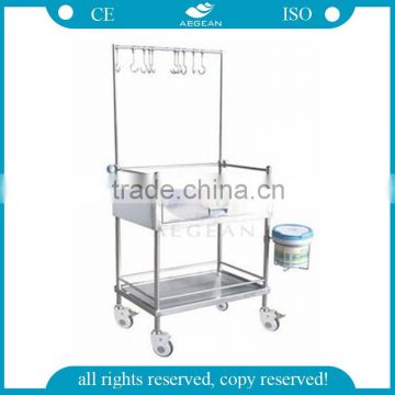 AG-SS033A Infusion patient therapy stainless steel nursing cart