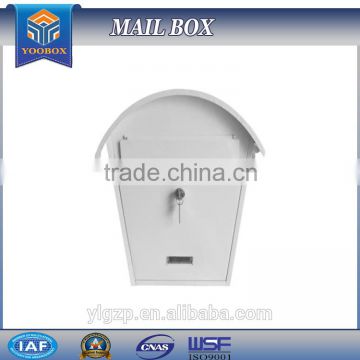 2016 YooBox Manufacture Mailbox White Casting Iron Letterbox for Sale