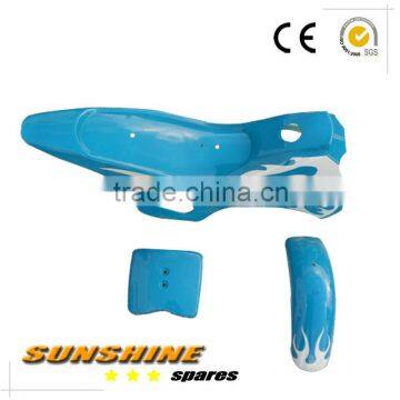 MINI MOTO DIRT BIKE FLAME PLASTICS FAIRING + MUDGUARD KIT