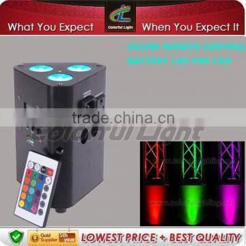 Dj equipment with DMX Led Flat Par 4in1 3pcs*10w led flat par stage lights