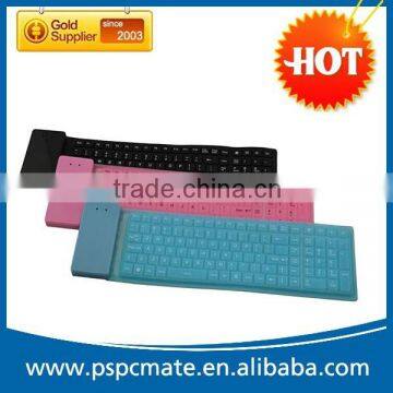 Computer 105keys Waterproof foldable silicon wireless bluetooth Keyboard