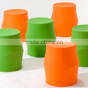 FRP Fiberglass Small Bamboo-shape Round Stool