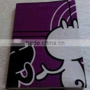 100% printed textile polyester fabric book cover