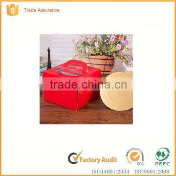 Custom high quality handmade paper printed wedding cake box cheap