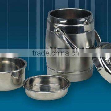 3liter stainless steel casing food carrier with stainless steel liner