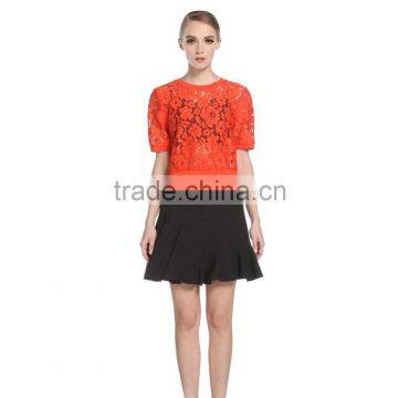 Fantastic Western Size Sexy Wholesale chiffon evening dress with lace jacket